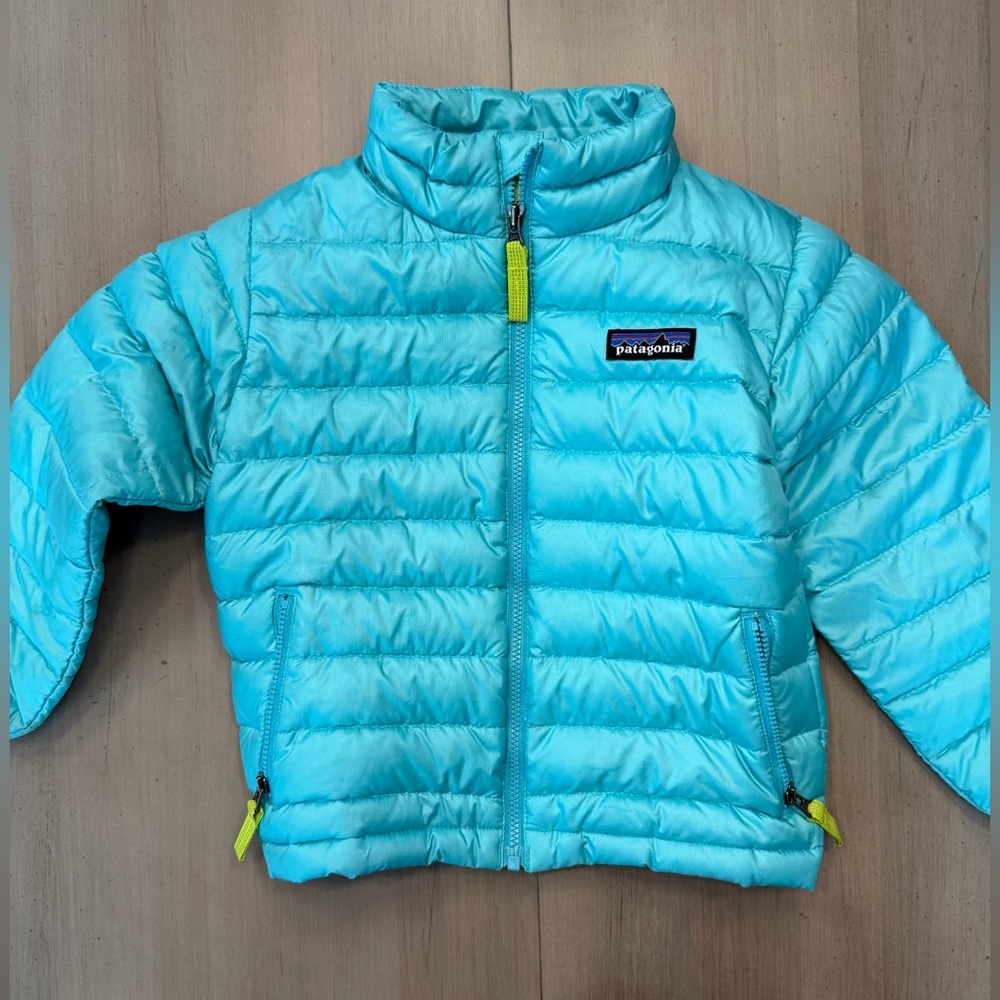 Patagonia Teal Green Puffer Jacket 3t